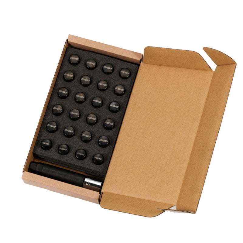 Rays M12x1.50 6 Hole 24pc Lock & Nut Set - Black W171215B6H W171215B6H User 1