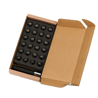 Rays M12x1.50 6 Hole 24pc Lock & Nut Set - Black W171215B6H W171215B6H User 1