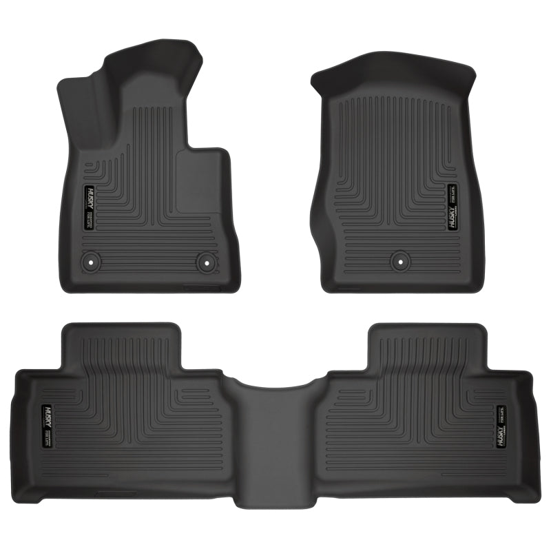Husky Liners 2020 Ford Explorer Weatherbeater Black Front & 2nd Seat Floor Liners 99321 99321 Photo - Primary