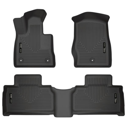 Husky Liners 2020 Ford Explorer Weatherbeater Black Front & 2nd Seat Floor Liners 99321 99321 Photo - Primary