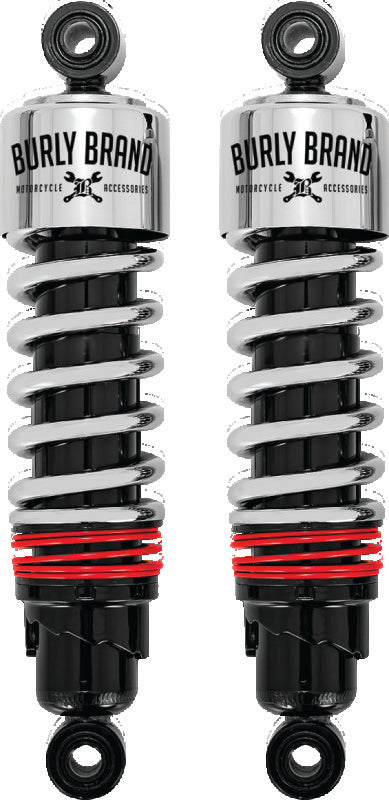 Burly Brand Slmmr Shocks FLH - Chrome B28-1204 B28-1204 Photo - Primary