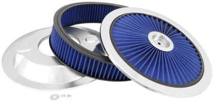 Spectre ExtraFlow HPR Air Cleaner Assembly 14in. x 3in. - Blue 47626 47626 Photo - lifestyle view