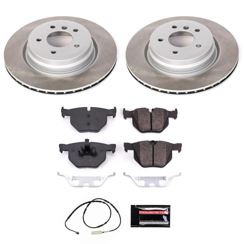 PowerStop Power Stop 13-15 BMW X1 Rear Semi-Coated Rotor Kit SC7009 SC7009 Photo - Primary