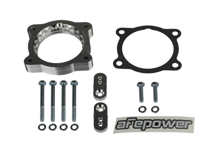 aFe 02-09 Chevrolet Trailblazer/ 02-09 GMC Envoy L6 4.2L Silver Bullet Throttle Body Spacer - Silver 46-34022 46-34022 Photo - Unmounted