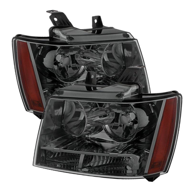 SPYDER Xtune Chevy Suburban 1500/2500 07-14 Crystal Headlights Smoke HD-JH-CSUB07-AM-SM 9022784 9022784 Photo - Primary