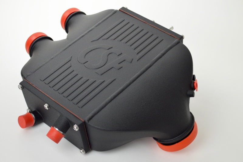 CSF 2014+ BMW M3/M4 (F8X) Top Mount Charge-Air-Cooler - Crinkle Black 8082 8082 Photo - Primary