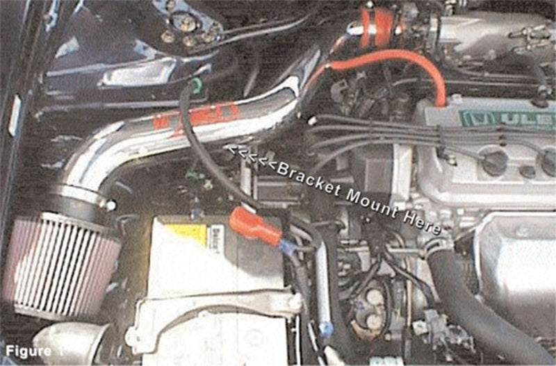 Injen 98-02 Honda Accord L4 2.3L Black IS Short Ram Cold Air Intake IS1670BLK IS1670BLK Photo - Mounted