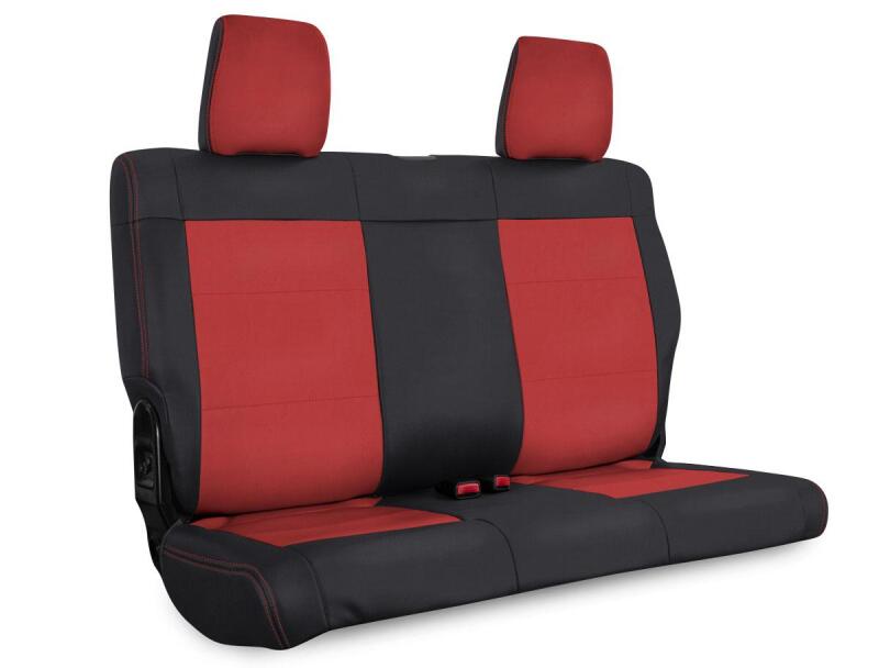 PRP Seats PRP 07-10 Jeep Wrangler JK Rear Seat Covers/2 door - Black/Red B017-05 B017-05 Photo - Primary