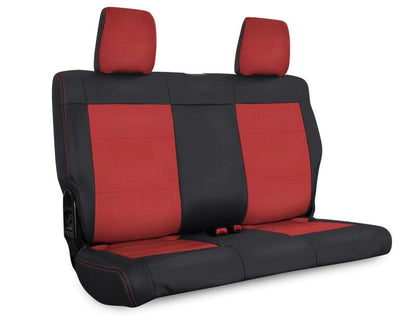 PRP Seats PRP 07-10 Jeep Wrangler JK Rear Seat Covers/2 door - Black/Red B017-05 B017-05 Photo - Primary