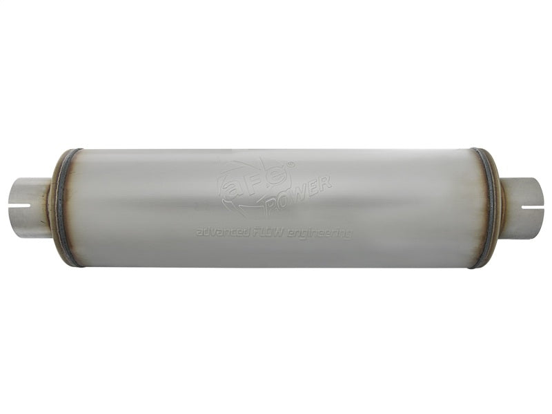 aFe MACH Force-Xp 409 Stainless Steel Muffler - 3.5 Center Inlet / 3.5 Cen 49M00024 Photo - Unmounted