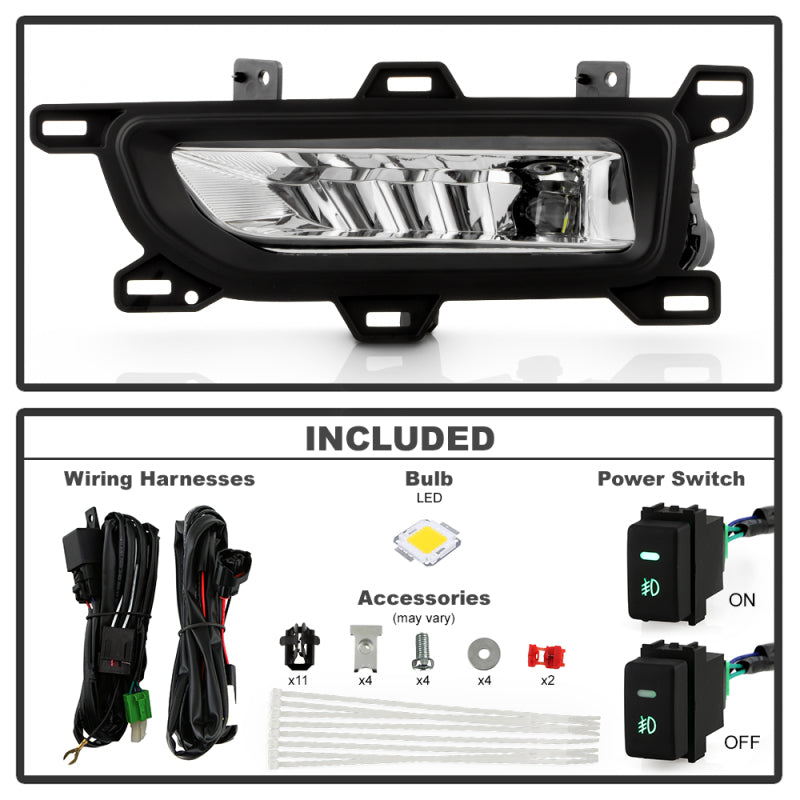 SPYDER 20-22 Nissan Titan OEM Style Fog Lights w/Switch (Bulbs Size - 5W) - Clear (FL-NT2020-LED-C) 9051333 9051333 User 1