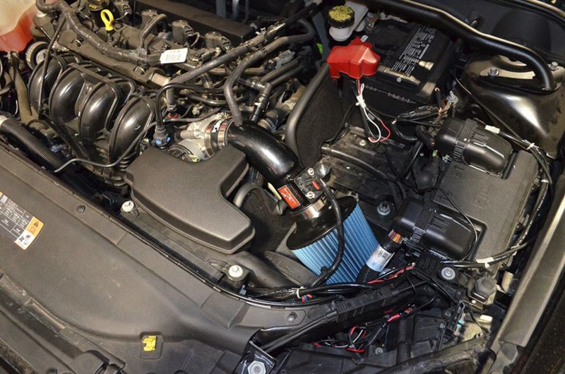 Injen 13-20 Ford Fusion 2.5L 4Cyl Black Tuned Short Ram Intake with MR Tech and Heat Shield SP9062BLK SP9062BLK Photo - Mounted