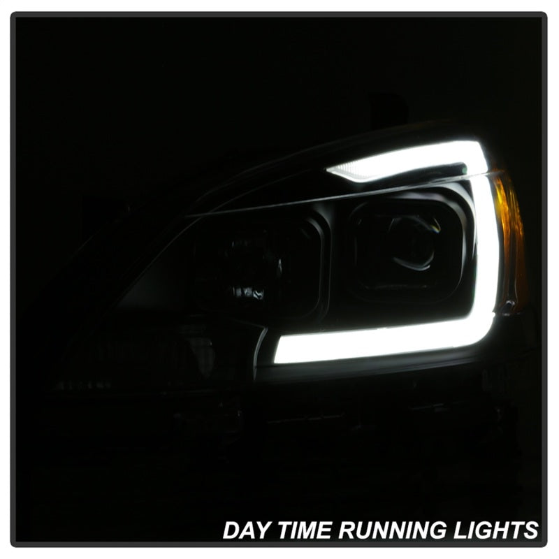 SPYDER xTune 13-15 Nissan Sentra DRL LED Light Bar Halogen Projector Headlights - Black (PRO-JH-NS13-LB-BK) 9042966 9042966 Photo - Unmounted