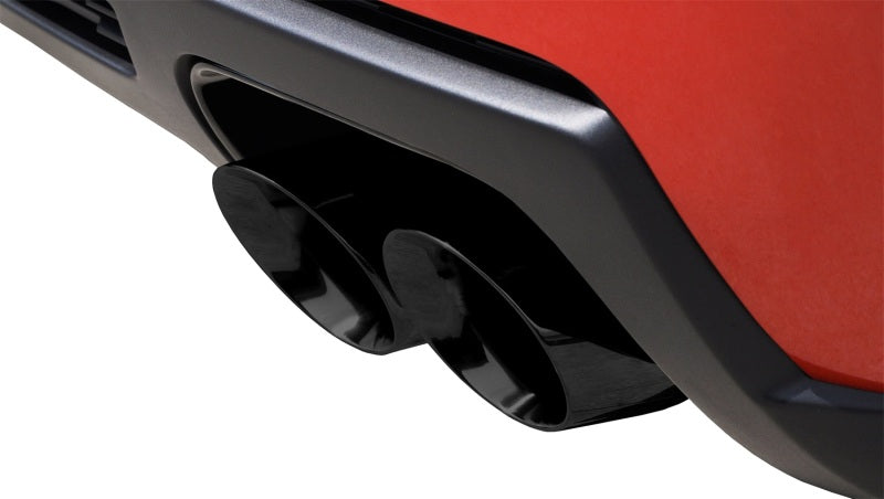 Corsa Performance 12-13 Chevrolet Camaro Coupe ZL1 6.2L V8 Black Sport Cat-Back + XO 14971BLK Photo - Mounted