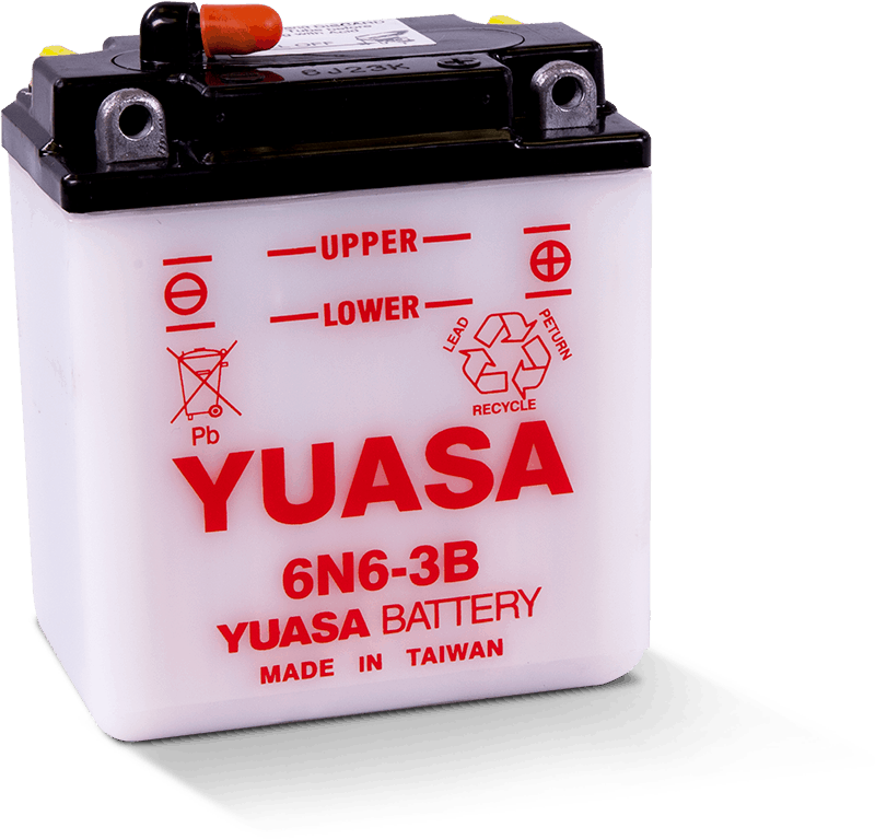 Yuasa Battery Yuasa 6N6-3B Conventional 6 Volt Battery YUAM2660B YUAM2660B User 1