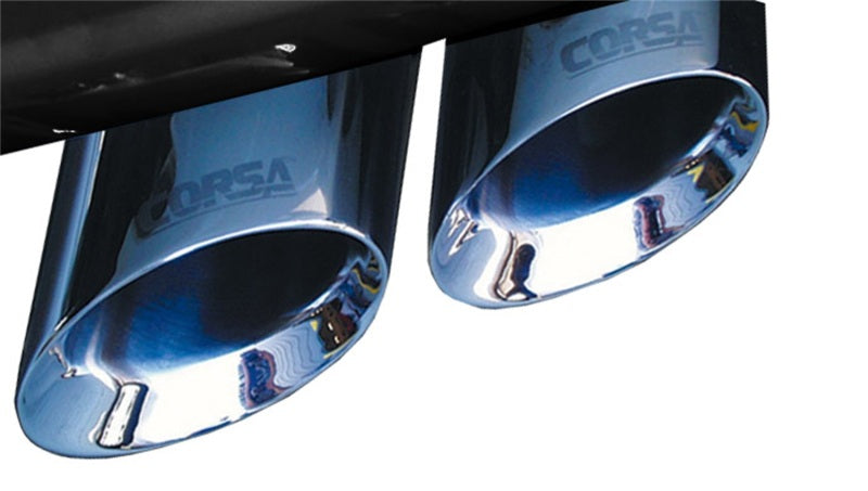 Corsa Performance 07-10 Cadillac Escalade 6.2L V8 Polished Sport Cat-Back Exhaust 14202 Photo - Mounted