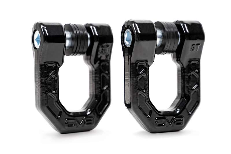 DV8 Offroad Elite Series D-Ring Shackles - Pair (Black) UNSK-01BL UNSK-01BL Photo - Unmounted