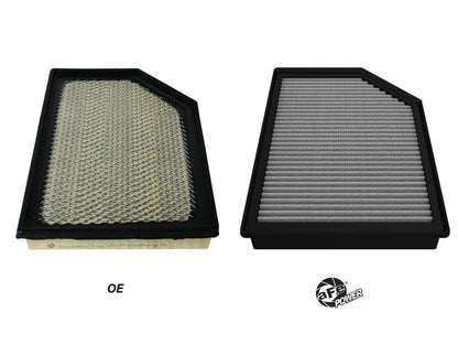aFe MagnumFLOW Pro DRY S OE Replacement Filter 22-23 Jeep Grand Wagoneer V8-6.4L 30-10414D 30-10414D Photo - Unmounted