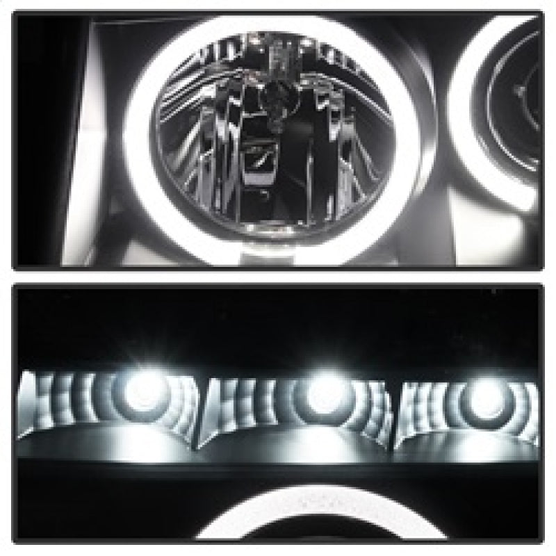 Spyder Nissan Titan 04-14 Projector Headlights LED Halo LED Blk Smke PRO-YD-NTI04-HL-BSM 5078605 5078605 Photo - Unmounted