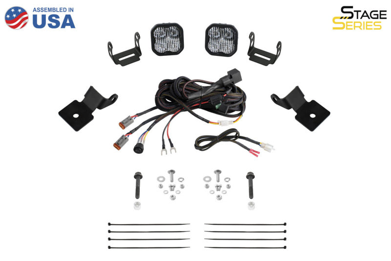Diode Dynamics 14-18 Polaris RZR XP Stage Series SS3 A-Pillar Pod Kit - Sport White Combo DD7846 DD7846 User 7