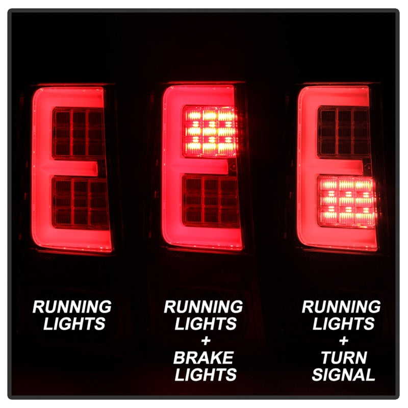 Spyder Jeep Grand Cherokee 05-06 Version 2 Light Bar LED Tail Lights - Chrome 5085832 5085832 Photo - Unmounted