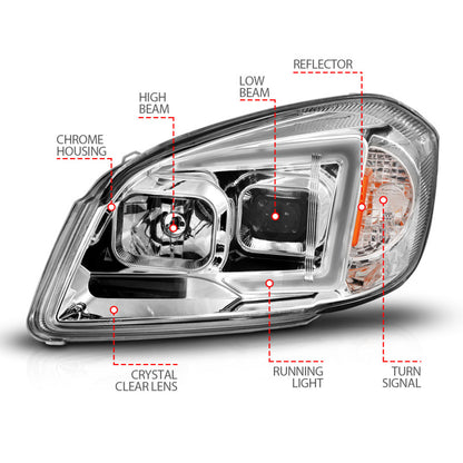 ANZO 05-10 Chevrolet Cobalt / 07-10 Pontiac G5 LED Projector Headlights Black Housing 121576 121576 User 3
