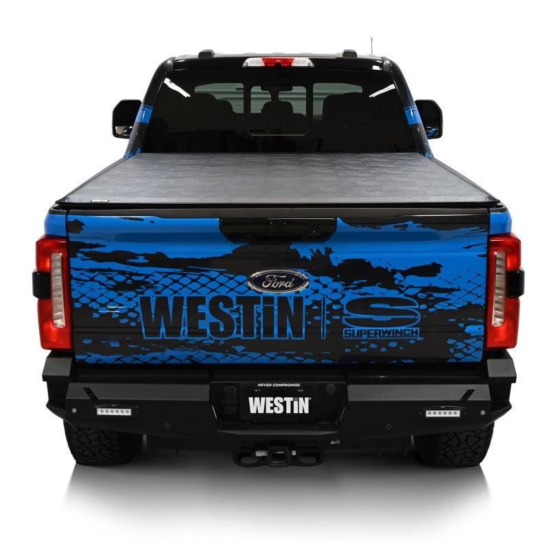 Westin 17-24 Ford F-250/350 Super Duty 6.75ft. Bed Soft Roll Tonneau Cover - Black 19-11005 19-11005 Photo - Mounted