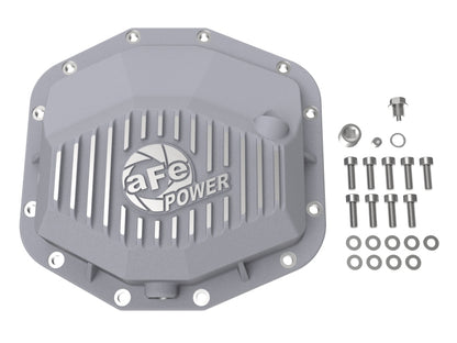aFe 21-22 RAM 1500 TRX HEMI V8 6.2L(sc) Street Series Rear Differential Cover Raw w/ Machined Fins 46-71280A 46-71280A Photo - Unmounted