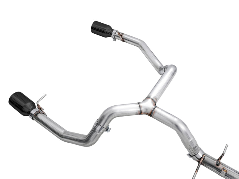 AWE Tuning 4th Gen GM 1500 5.3L 0FG Catback Split Rear Exit (Flat Bumper) - Quad Diamond Tips 3015-33206 3015-33206 Photo - out of package