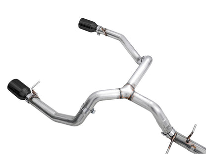 AWE Tuning 4th Gen GM 1500 5.3L 0FG Catback Split Rear Exit (Flat Bumper) - Quad Diamond Tips 3015-33206 3015-33206 Photo - out of package