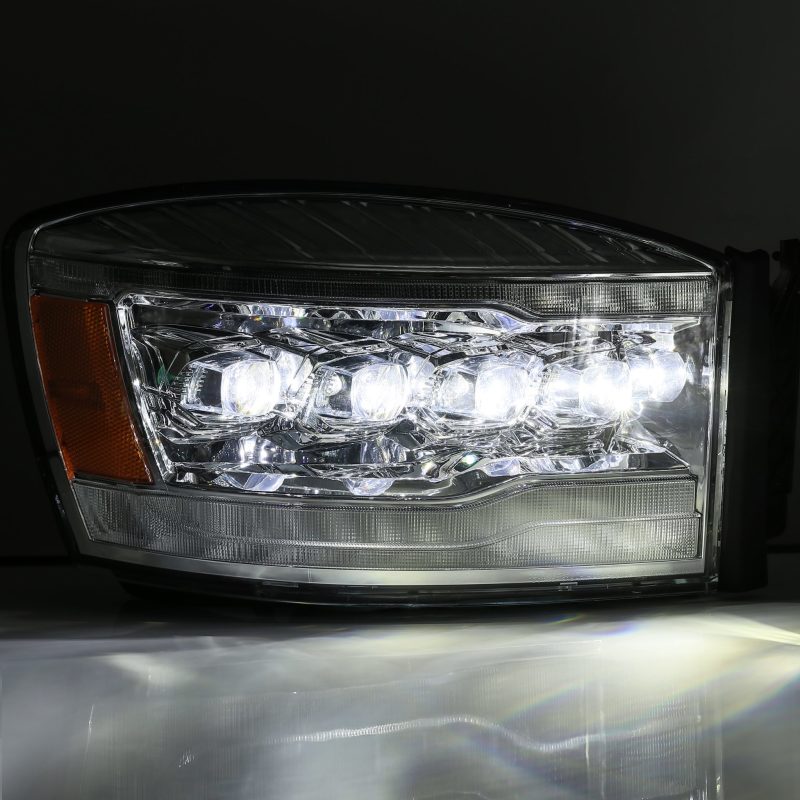 AlphaRex 06-08 Dodge Ram 1500HD NOVA LED Proj Headlights Plank Style Blk w/Seq Signal/DRL/Amber LED 880537 880537 User 2