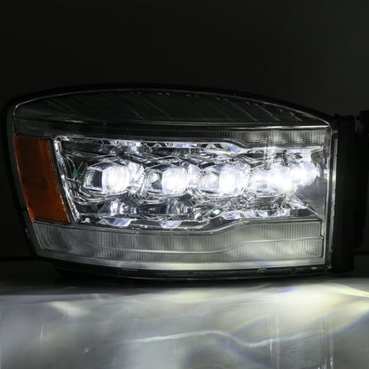 AlphaRex 06-08 Dodge Ram 1500HD NOVA LED Proj Headlights Plank Style Blk w/Seq Signal/DRL/Amber LED 880537 880537 User 2