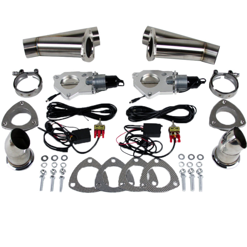 Granatelli Motor Sports Granatelli 2.5in Stainless Steel Electronic Dual Exhaust Cutout 307525K