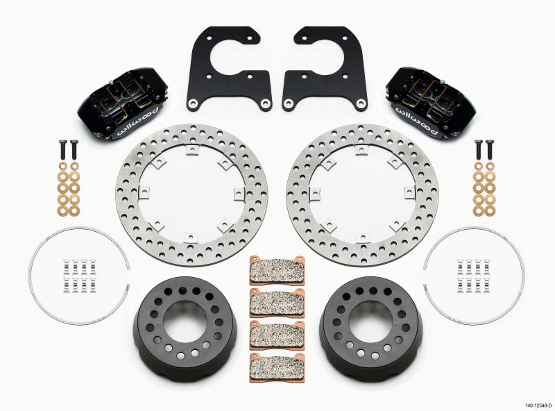 Wilwood Dynapro Lug Mount Single Rear Dynamic Kit SA Drilled M-W/Lamb Ends 1/2in Studs 140-12549-D 140-12549-D Photo - Primary
