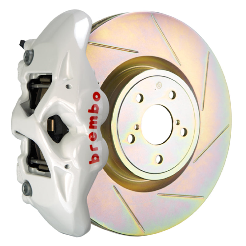 Brembo 02-07 Impreza/WRX/08-14 WRX Front GT BBK 4 Piston Cast 326 x30 1pc Rotor Slotted Type1-White 1S5.6001A6 1S5.6001A6 Photo - Primary