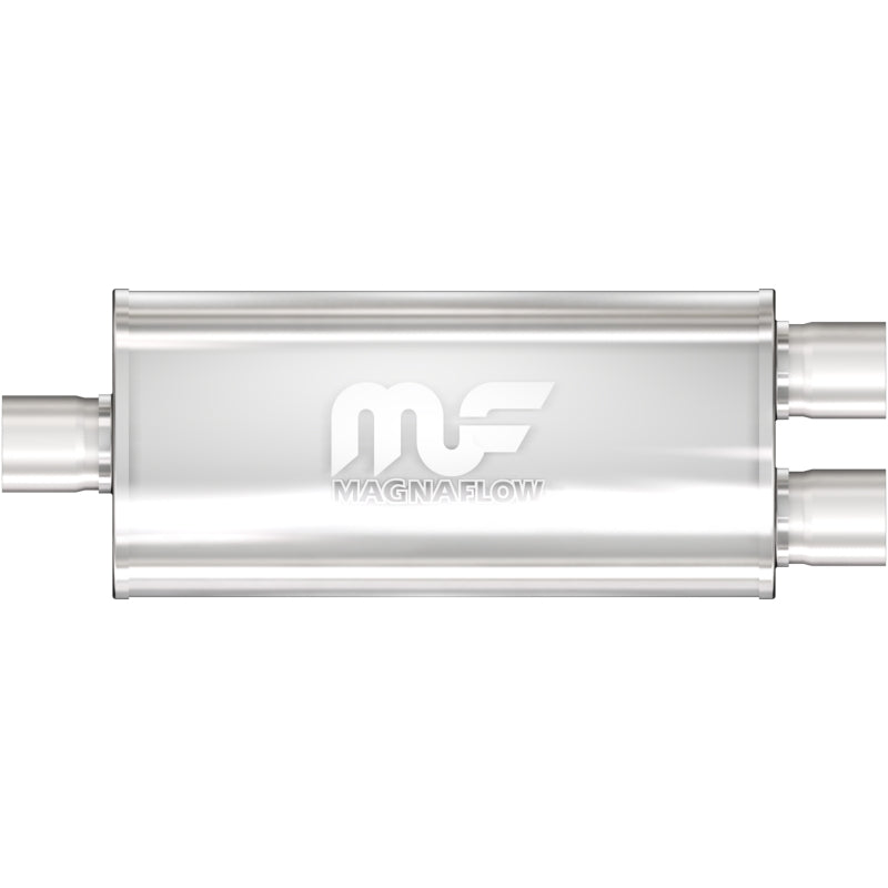 MagnaFlow 5" X 8" Oval Center/Dual Straight Through Performance Muffler 12251 Photo - Primary