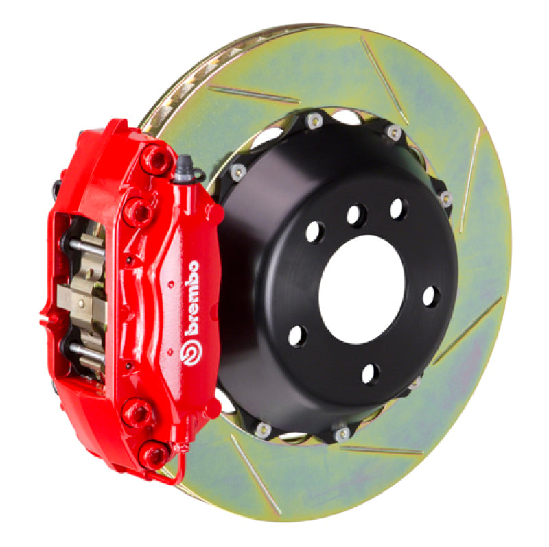 Brembo 08-09 G8 Rear GT BBK 4 Piston Cast 345x28 2pc Rotor Slotted Type-1-Red 2P2.8064A2 2P2.8064A2 Photo - Primary
