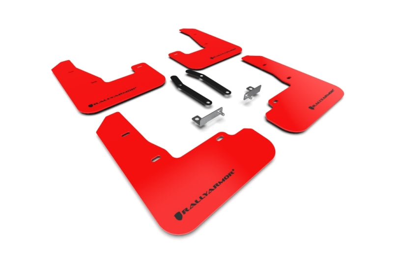 Rally Armor 2019+ Hyundai Elantra N Line UR Red Mud Flap w/ Black Logo MF59-UR-RD/BLK MF59-UR-RD/BLK Photo - Primary