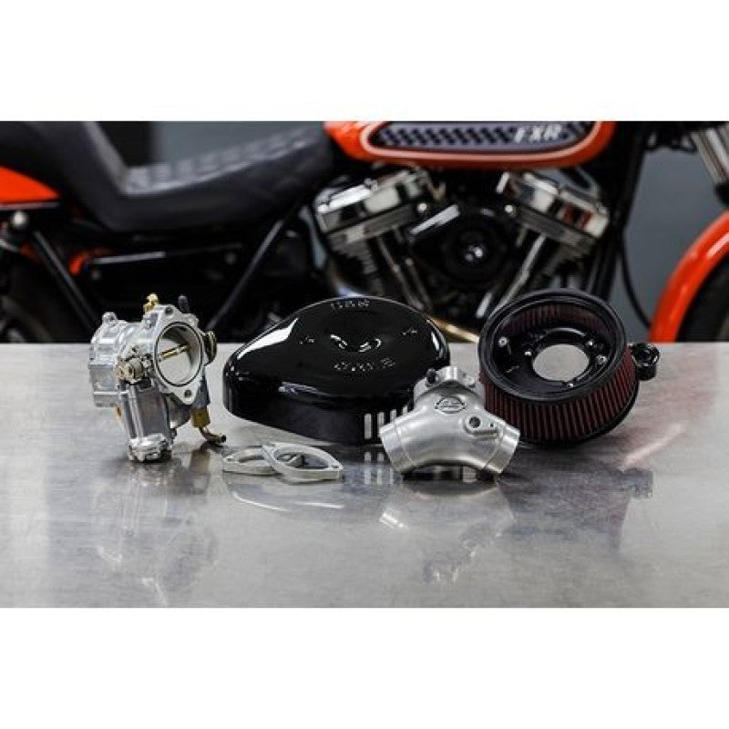 S&S Cycle 84-99 BT Super G Carburetor &  Stealth Air Cleaner Kit w/ Black Teardrop 110-0148 110-0148 Photo - Primary