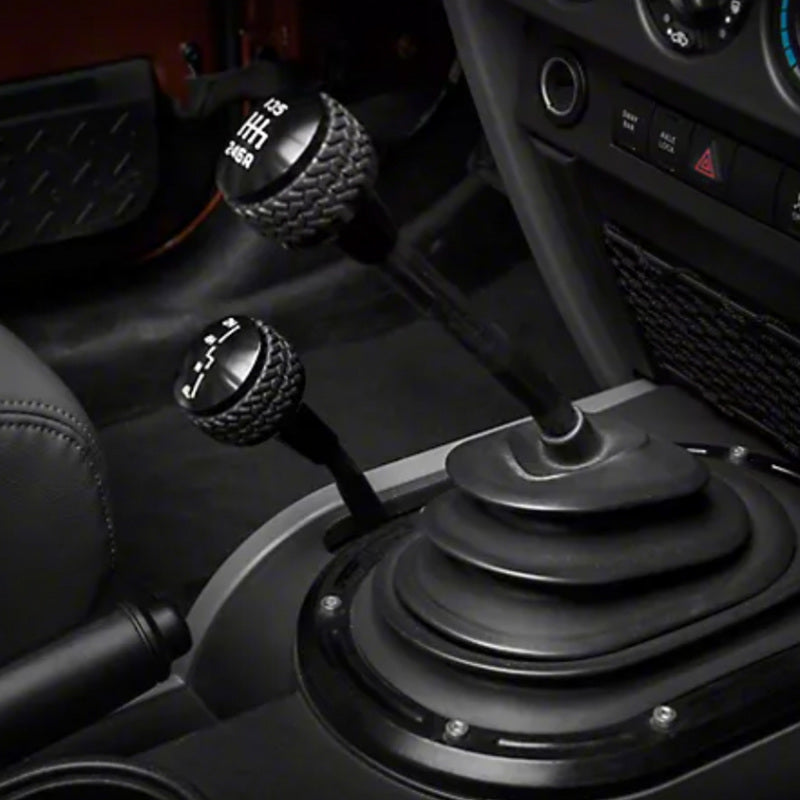 DV8 Offroad 2011-2018 Jeep JK 6-Speed Shift Knob Black D-JP-181112-BK D-JP-181112-BK Photo - Mounted