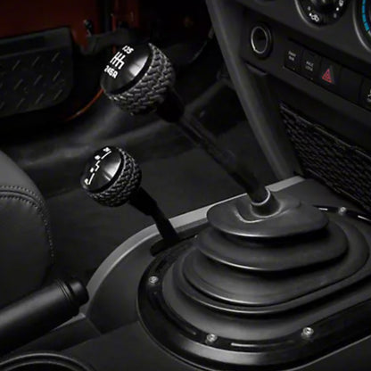 DV8 Offroad 2011-2018 Jeep JK 6-Speed Shift Knob Black D-JP-181112-BK D-JP-181112-BK Photo - Mounted