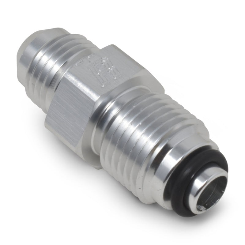 Russell Power Steering Adapter 5/8-18 O-Ring To 6 AN Male Clear Anodize 648030 Photo - out of package