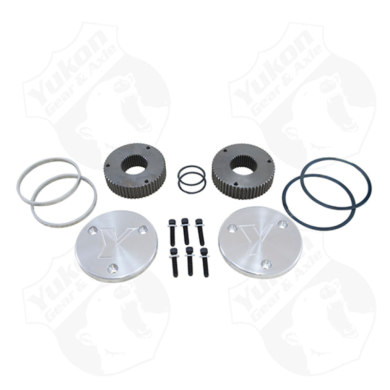 Yukon Gear & Axle Yukon Gear Hardcore Drive Flange Kit For Dana 60 / 35 Spline Outer Stubs. Yukon Engraved Caps YHC50005 YHC50005 Photo - Primary