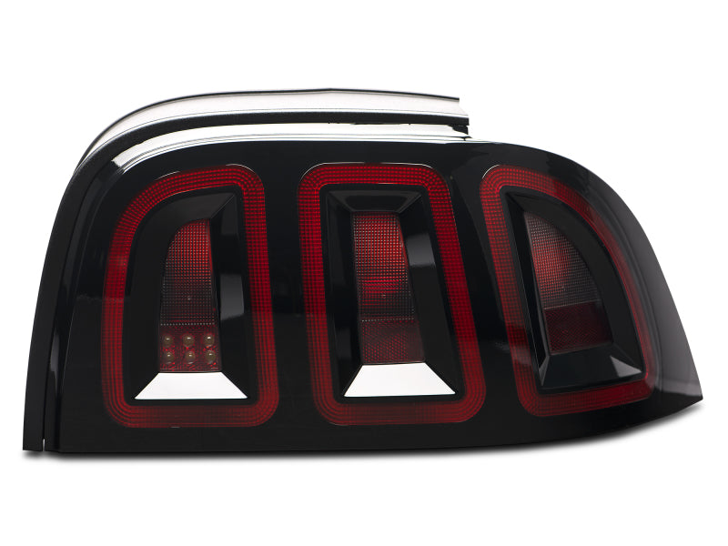 Raxiom 96-98 Ford Mustang Icon LED Tail Lights- Black Housing (Smoked Lens) 389876