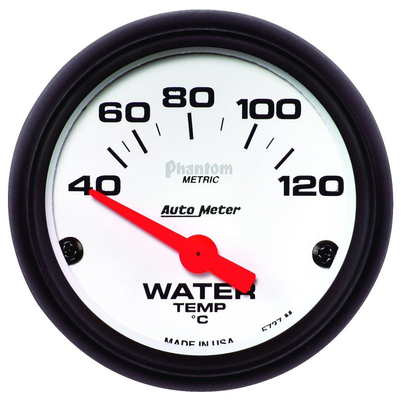 Autometer Gauge, Water Temp, 2 1/16", 40-120 Deg C, Electric, Phantom 5737-M User 1