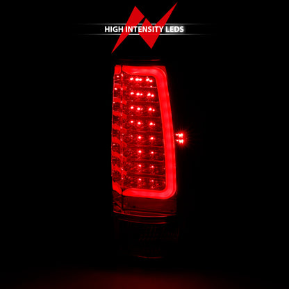 ANZO 2007-2014 Chevy Tahoe LED Taillight Plank Style Chrome With Red/Clear Lens 311323 311323 User 5