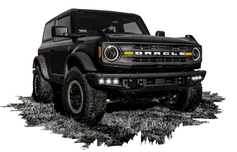 ORACLE Lighting 21-22 Ford Bronco Triple LED Fog Light Kit for Steel Bumper - White 5890-001 5890-001 Photo - lifestyle view