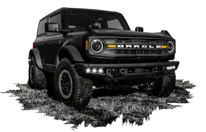 ORACLE Lighting 21-22 Ford Bronco Triple LED Fog Light Kit for Steel Bumper - White 5890-001 5890-001 Photo - lifestyle view
