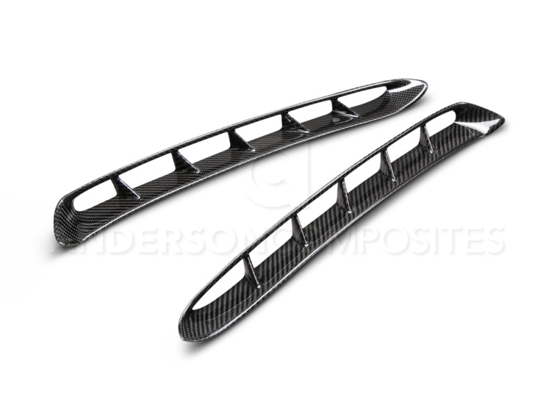 Anderson Composites 15-17 Mustang Carbon Fiber GT350 Style Fender Vent Inserts (Only Fit AC Fenders) AC-FF15FDMU-GR-01 AC-FF15FDMU-GR-01 Photo - Primary