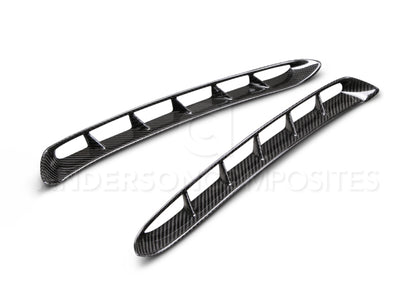 Anderson Composites 15-17 Mustang Carbon Fiber GT350 Style Fender Vent Inserts (Only Fit AC Fenders) AC-FF15FDMU-GR-01 AC-FF15FDMU-GR-01 Photo - Primary